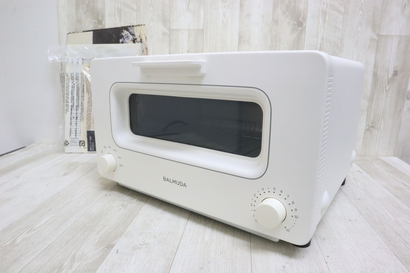 【新品 未使用】BALMUDA K01E-WS WHITE 美品 BALMUDA バルミューダ K01E-WS スチームトースター