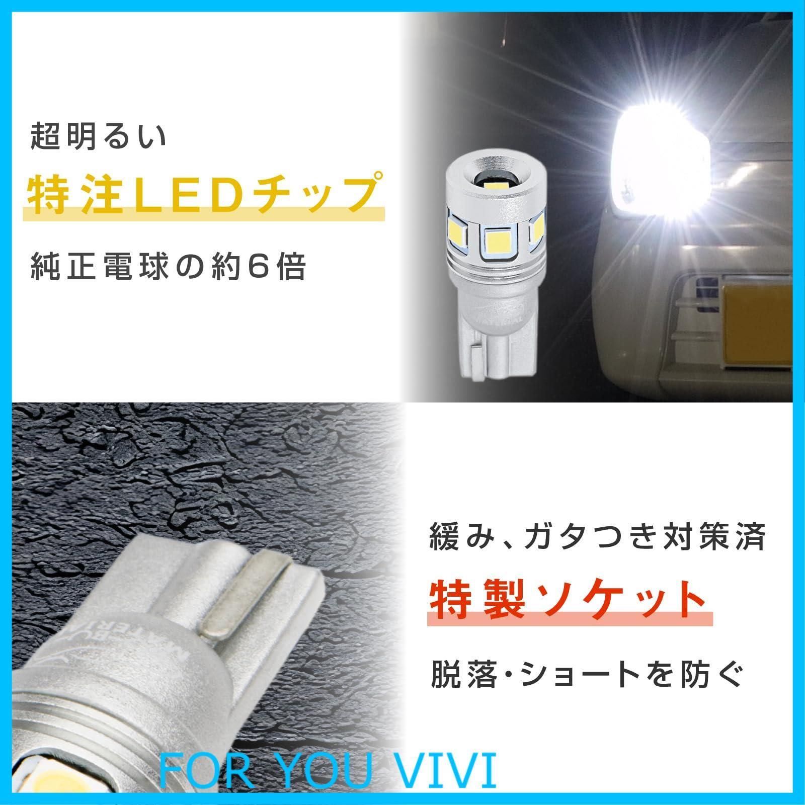 人気商品】ぶーぶーマテリアル T10 LED 電球色 爆光 ポジションランプ 600ルーメン 3000K 小さくて凄く明るい T16互換 12V  無極性 定電流回路 車検対応 2個 - メルカリ