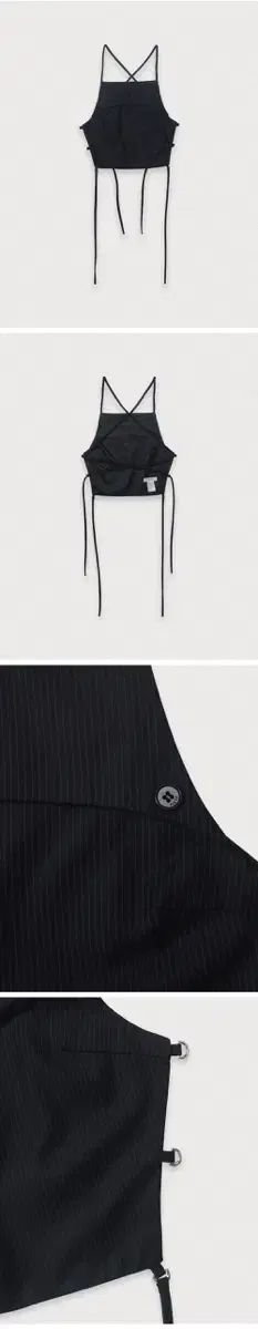  詩人 ページ数 ビスチェ ホルター トップス ストライプ 半袖(Tシャツ) Tシャツ カットソー