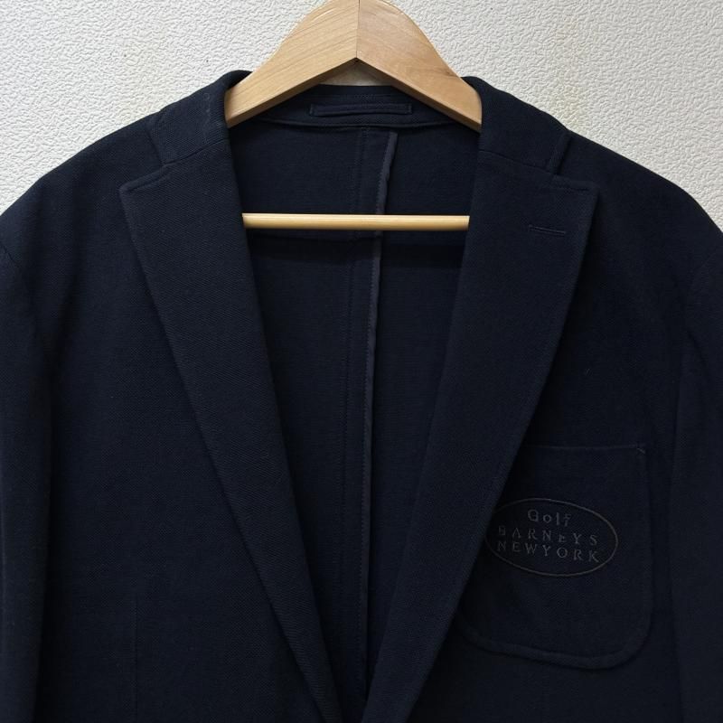 【BARNEYS NEWYORK】美品バーニーズ ラウンドカラー ジャケット 紺 BARNEYS NEWYORK】美品バーニーズ ラウンドカラー ジャケット 紺