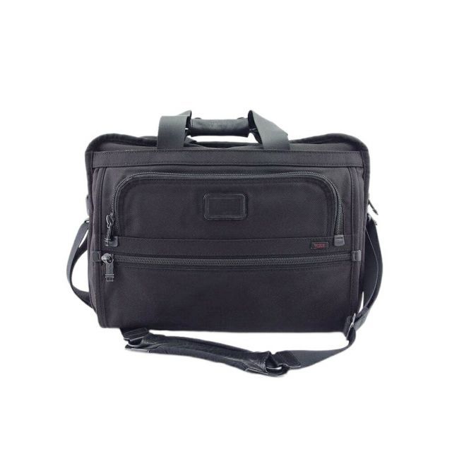 定番】トゥミ 2way ビジネスバッグ キャリーオンバッグ ナイロン 革 黒  