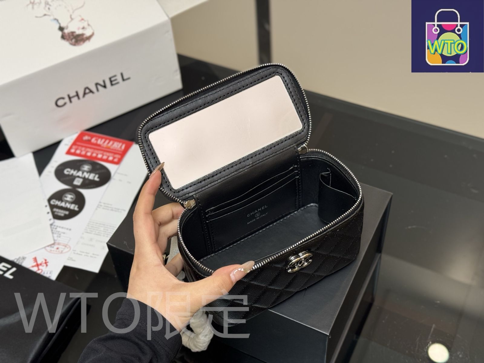 今日特価】Chanel Vanity Case シャネル ヴァニティケース-WTO