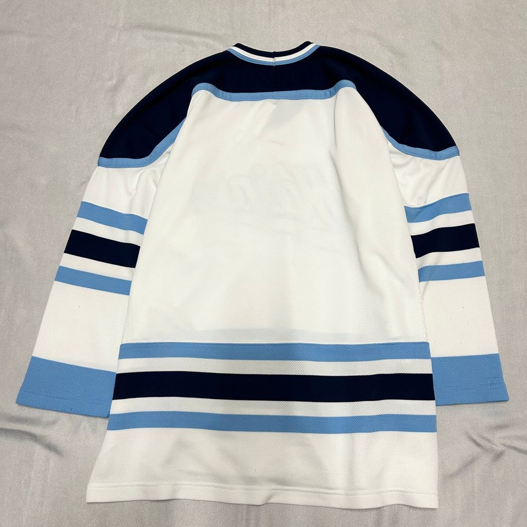  NIKE ナイキ TEAM ゲームシャツ 白×紺×水色 XXLサイズ No.B 116 ユニフォーム アイスホッケー