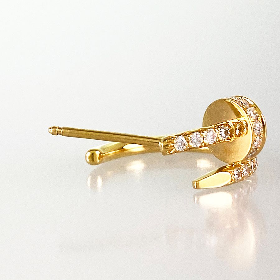 ⭐︎kuuuu⭐︎カルティエ　ジュスト　ピアス　片耳　Cartier ピアス Cartier JUSTE UN CLOU(カルティエ ジュスト アン クル
