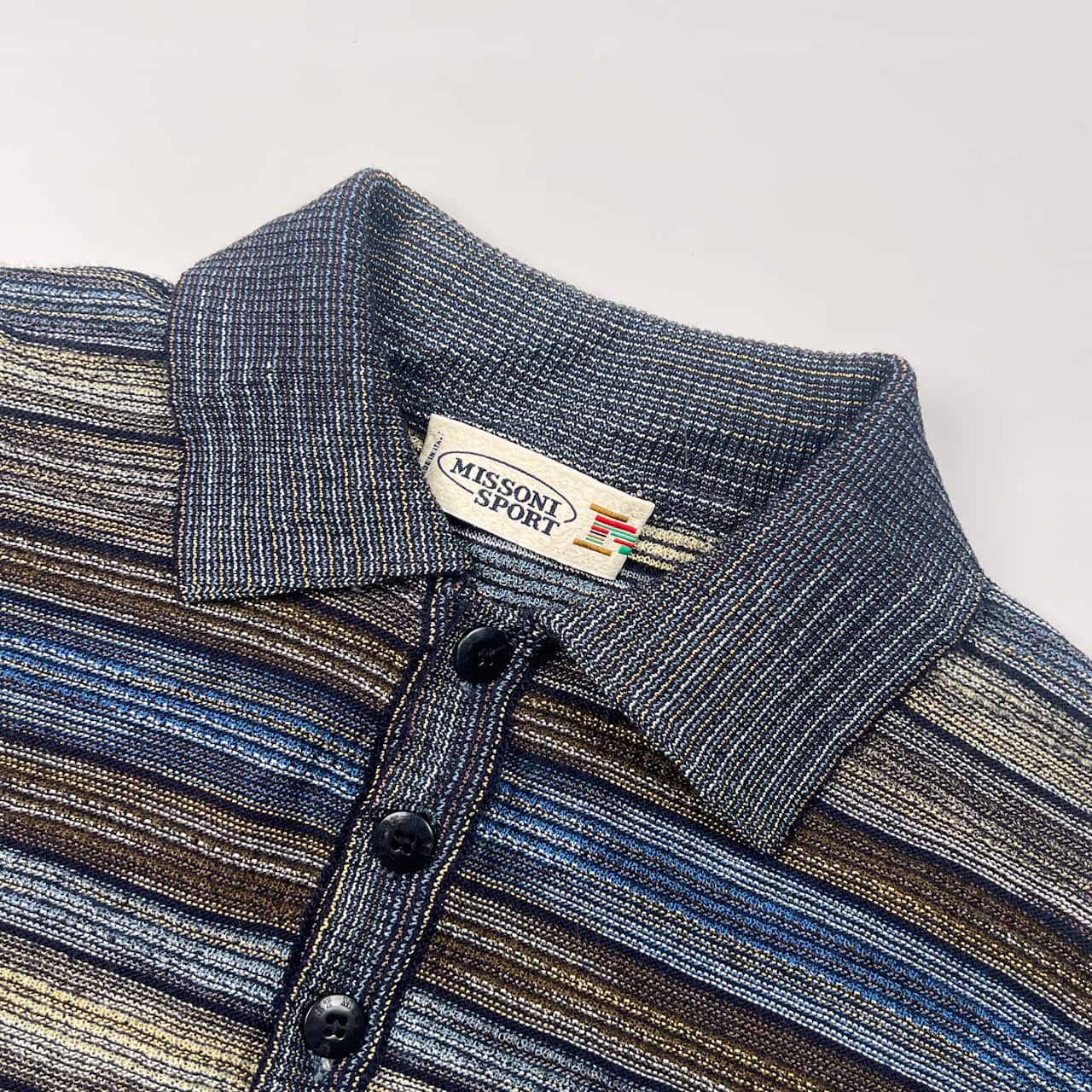 イタリア製 羊毛混 MISSONI SPORT ミッソーニスポーツ ボーダー