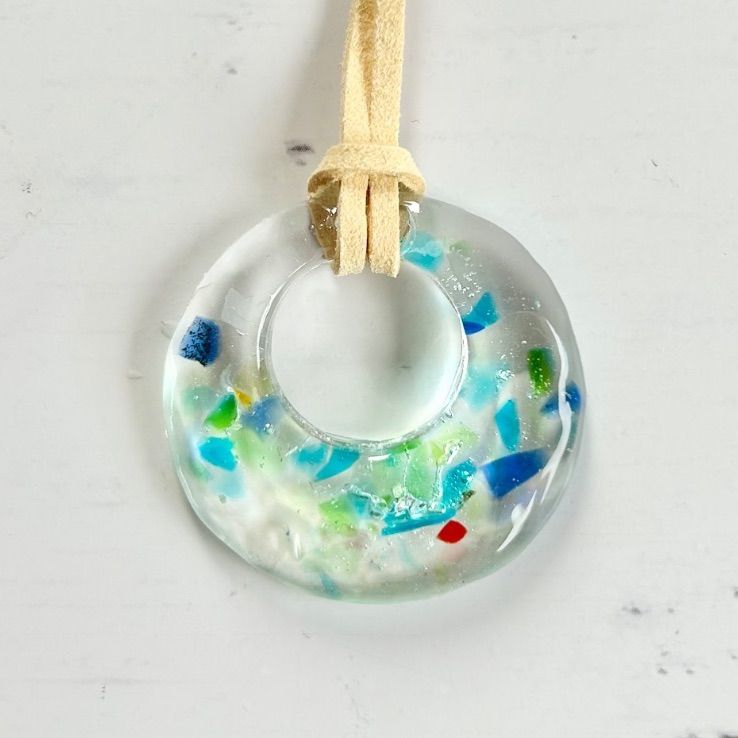 はくとん　　　　琉球ガラスの鉱石ネックレス　レジンネックレス　ハンドメイド 1_b19cc81ee5e5891a778757a75f23