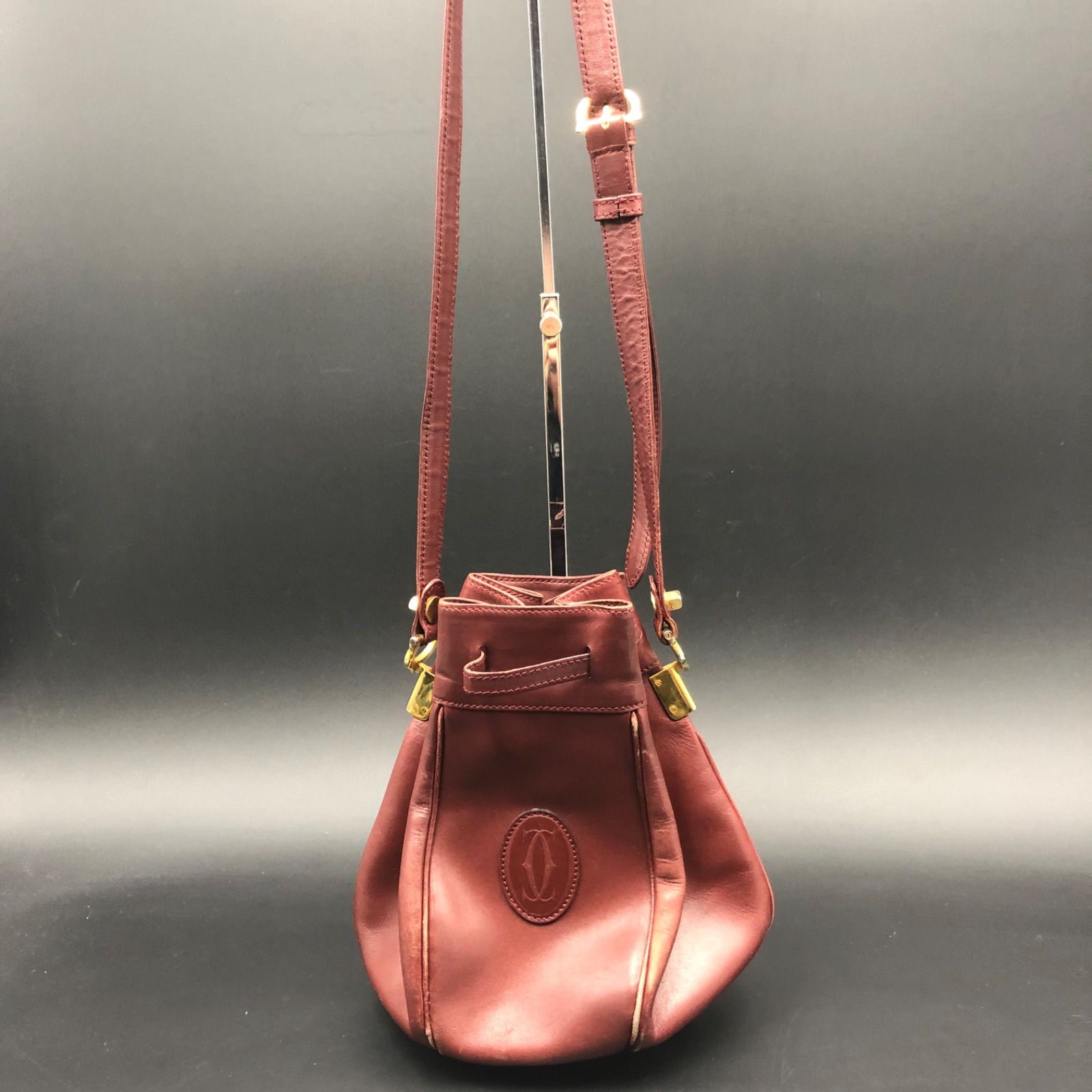 57 Cartier カルティエ マストライン 巾着 ショルダーバッグ - メルカリ 