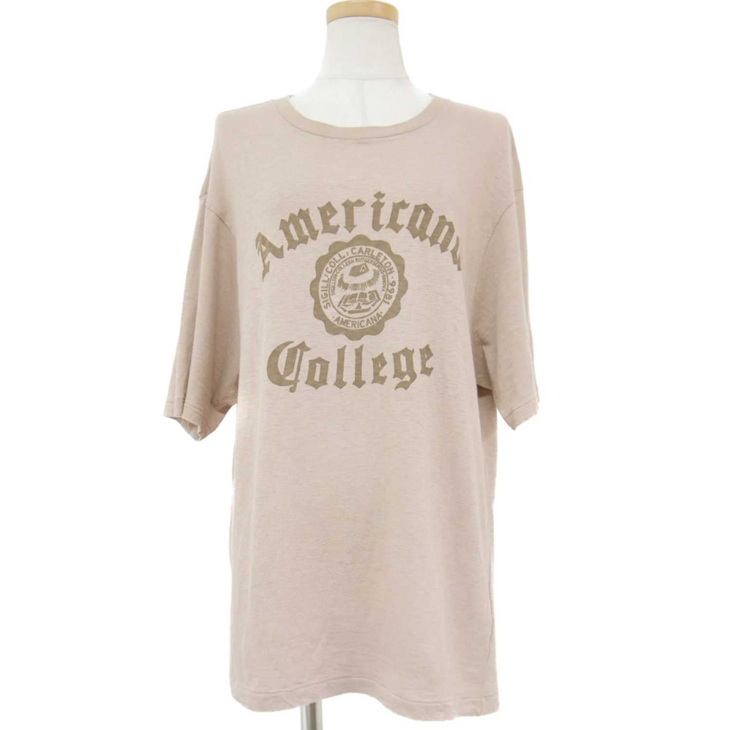 AMERICANA/アメリカーナAP STUDIO別注College Tシャツ