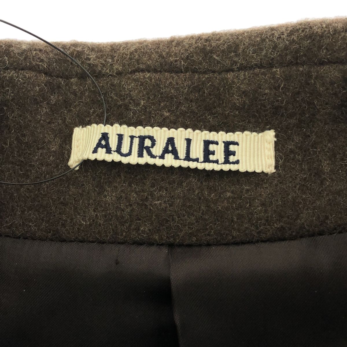 【100%新品，限定SALE】 AURALEE　オーラリー　21/AW　A21AC01LS　SUPER　MILLED　SHETLAND　WOOL　DOUBLE　BREASTED　COAT　ダブルブレステッドロングコート　4