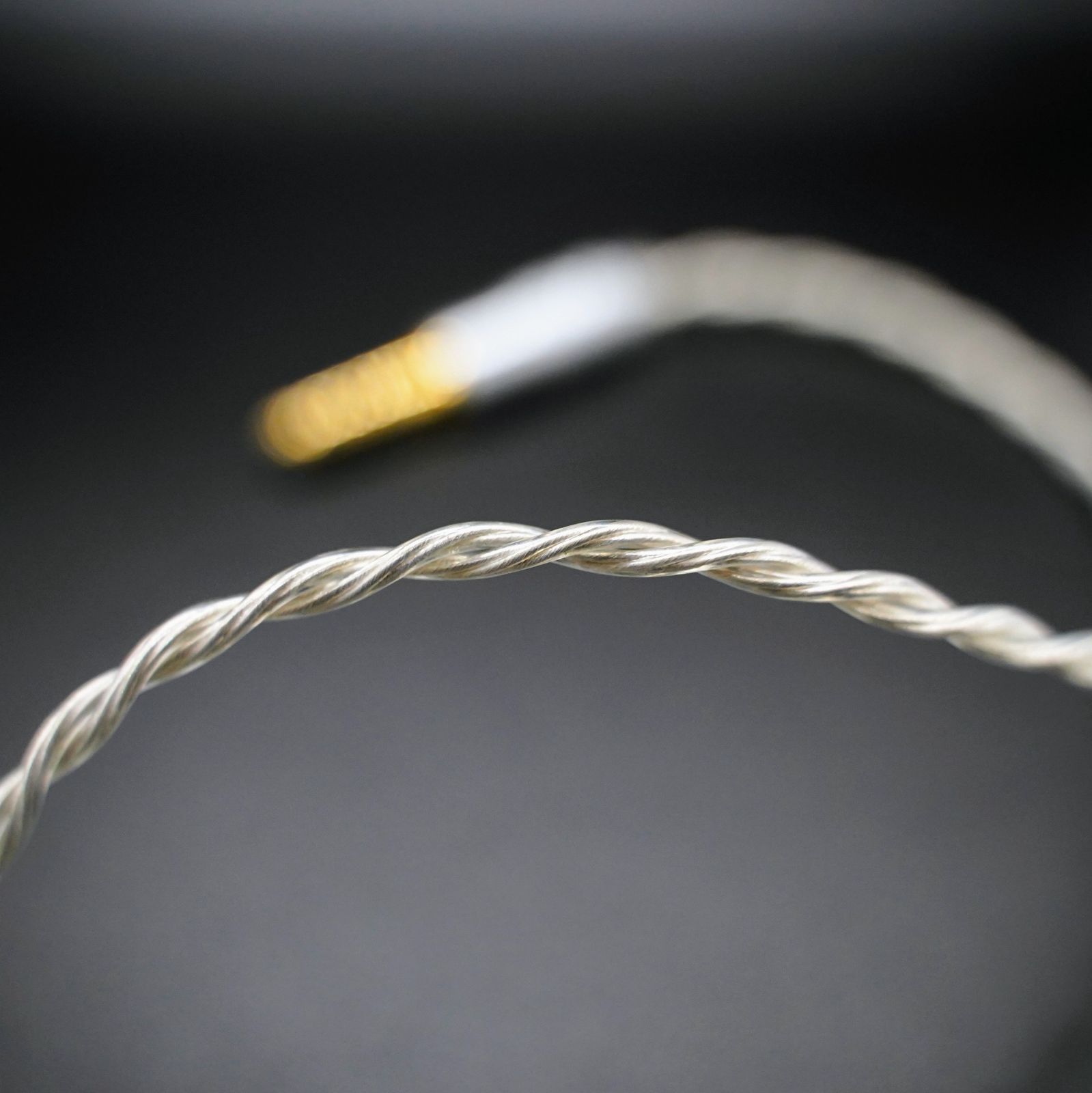 最高峰7N 超冷凍製単結晶銅銀メッキ！リケーブル2Pin/4.4mmL字