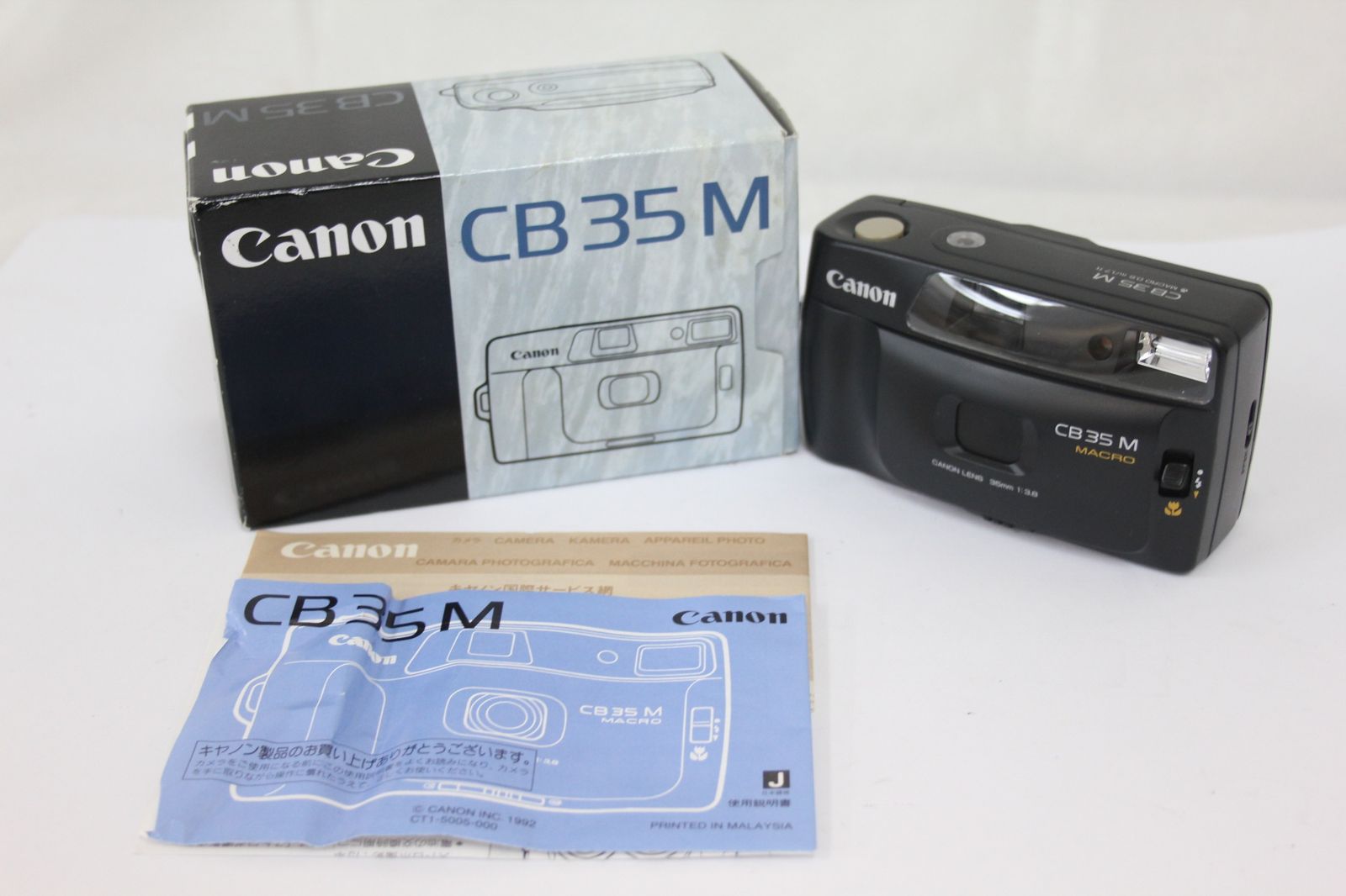 返品保証 元 き キャノン Canon CB 35 M Macro 35mm F3.8 コンパクトカメラ M5750