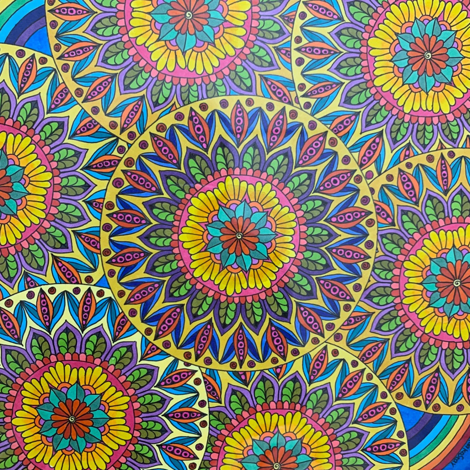 オリジナル曼荼羅アート（原画） - メルカリ