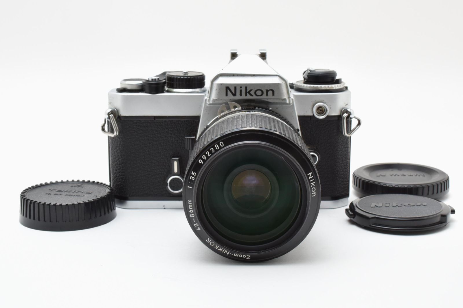 【フィルムカメラ】Nikon FE + Ai 43-86mm F3.5 Nikon／ニコン FE シルバー ボディ + Ai 43-86mm F3.5 レンズ