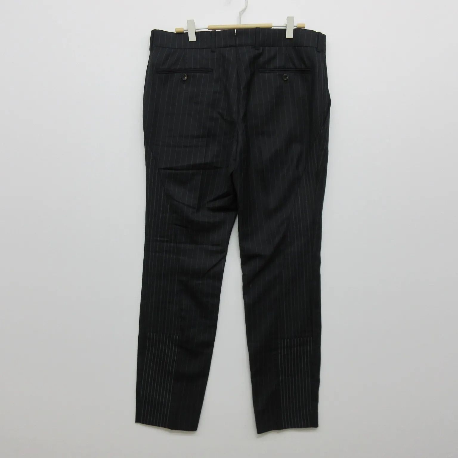 Alexander Mcqueen　ウールパンツ　サルエル　40 ストライプ ALEXANDER MQUEEN(アレキサンダーマックイーン)/ストライプ