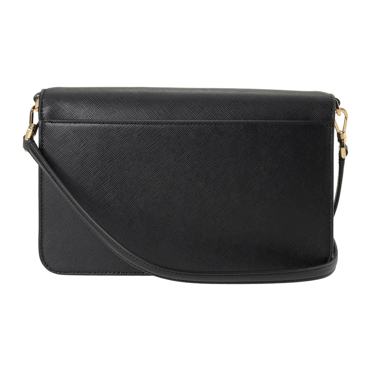 新品 ケイトスペード kate spade ショルダーバッグ SAFFIANO LEATHER FLAP CONVERTIBLE CROSSBODY ブラック 新品 ケイトスペード kate spade ショルダーバッグ SAFFIANO LEATHER