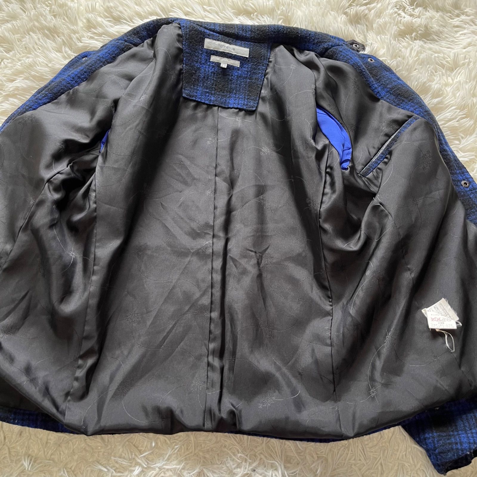 nonnative ノンネイティブ オンブレチェック ボア ウール ジャケット nonnative ノンネイティブ オンブレチェック ボア ウール ジャケット