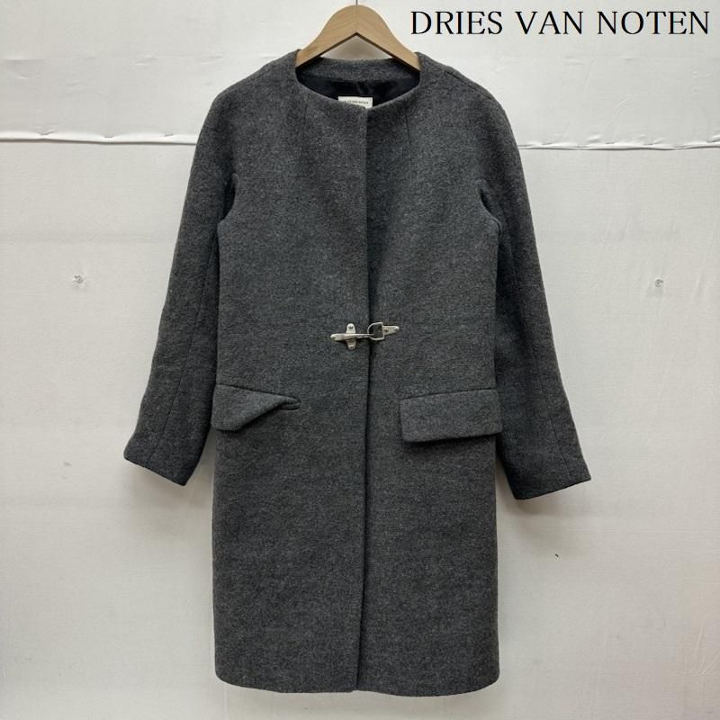 DRIES VAN NOTEN ドリスヴァンノッテン コート ノーカラー ファイヤーマン ウール ロング コート