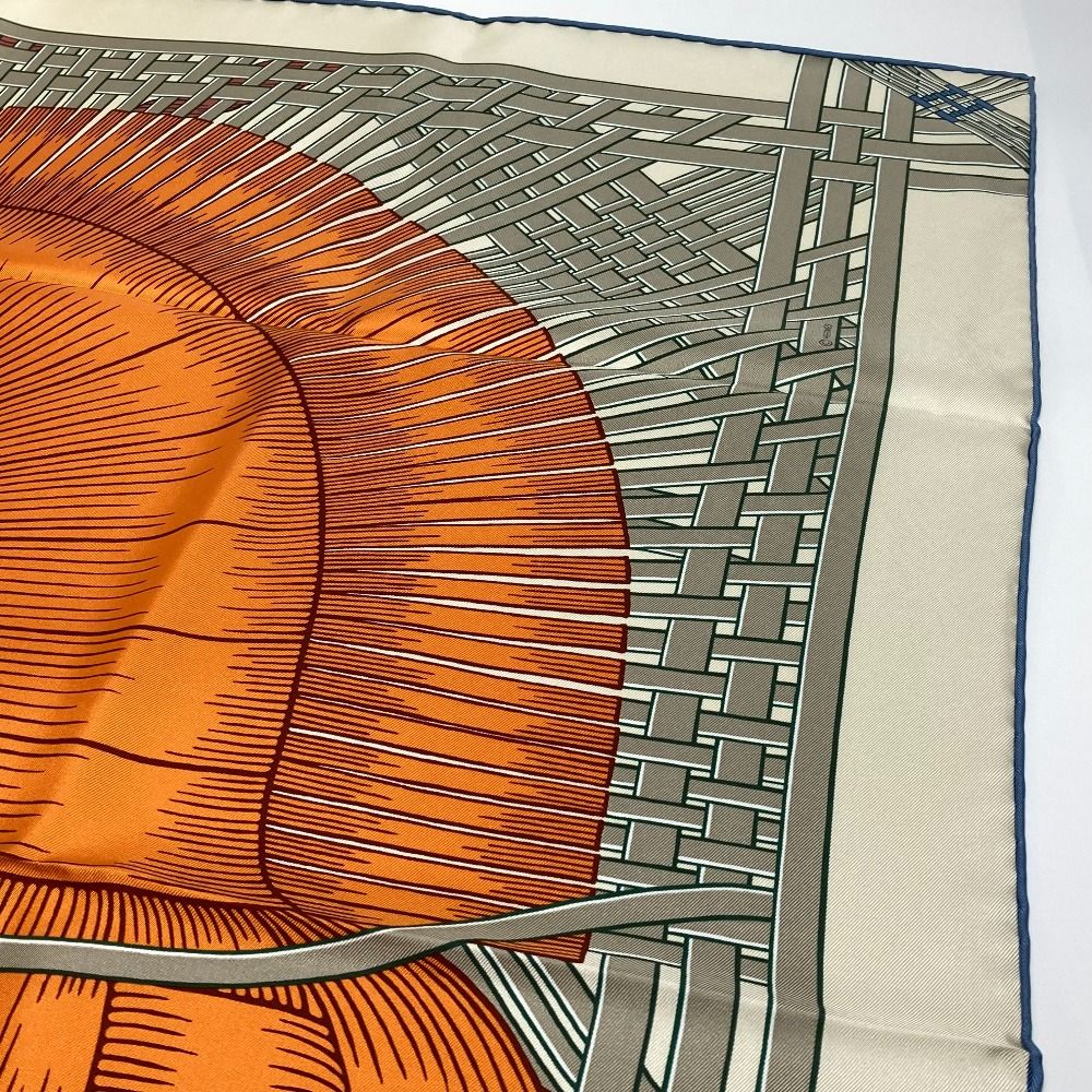 エルメス マサンマサン カレ90 スカーフ シルク レディース 未使用