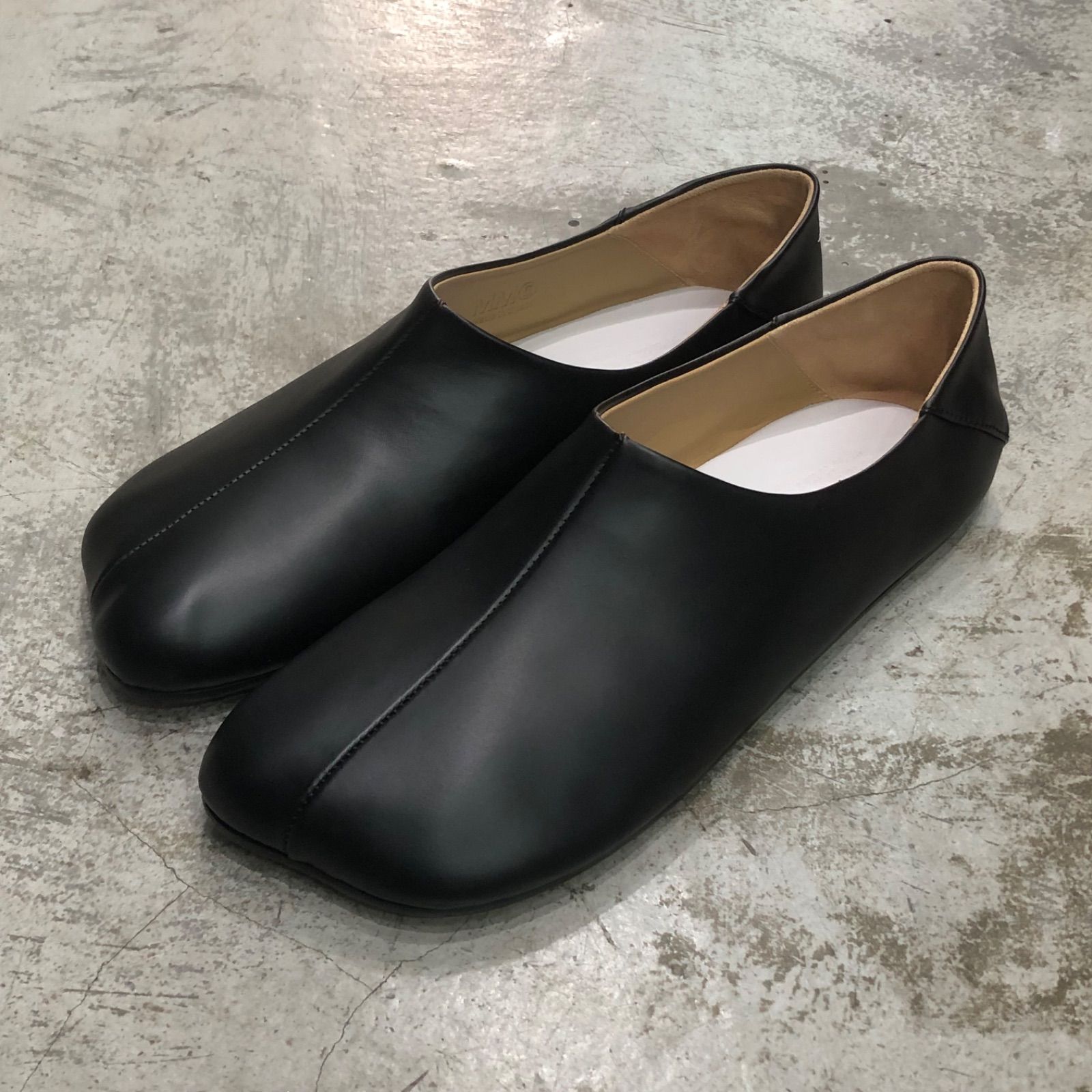参考上代83600円 MM6 Maison Margiela BALLET SHOE アナトミック レザー シューズ エムエムシックス メゾンマルジェラ SH1WZ0001