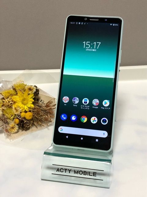 訳あり美品☆ Xperia 10 II SOV43 ミント SIMロック解除済 - 中古