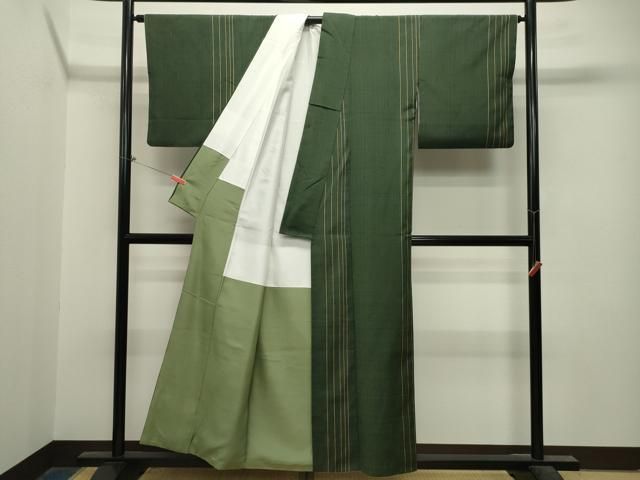 平和屋着物□上質な紬 縞 正絹 逸品 AAAM0239Ata