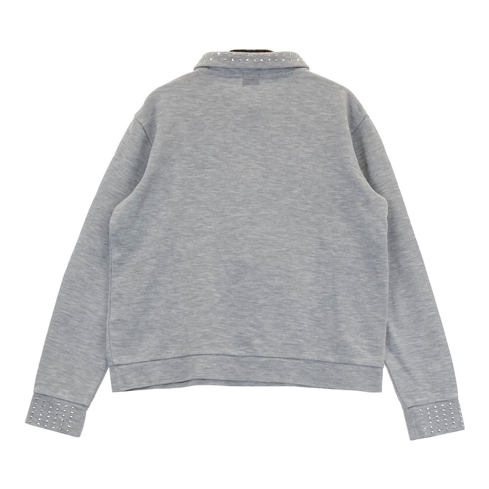 【新品】アルチビオ ポロシャツ サイズ38 & ハイソックス サイズ：38 ARCHIVIO アルチビオ ハーフジップ 長袖ポロシャツ グレー