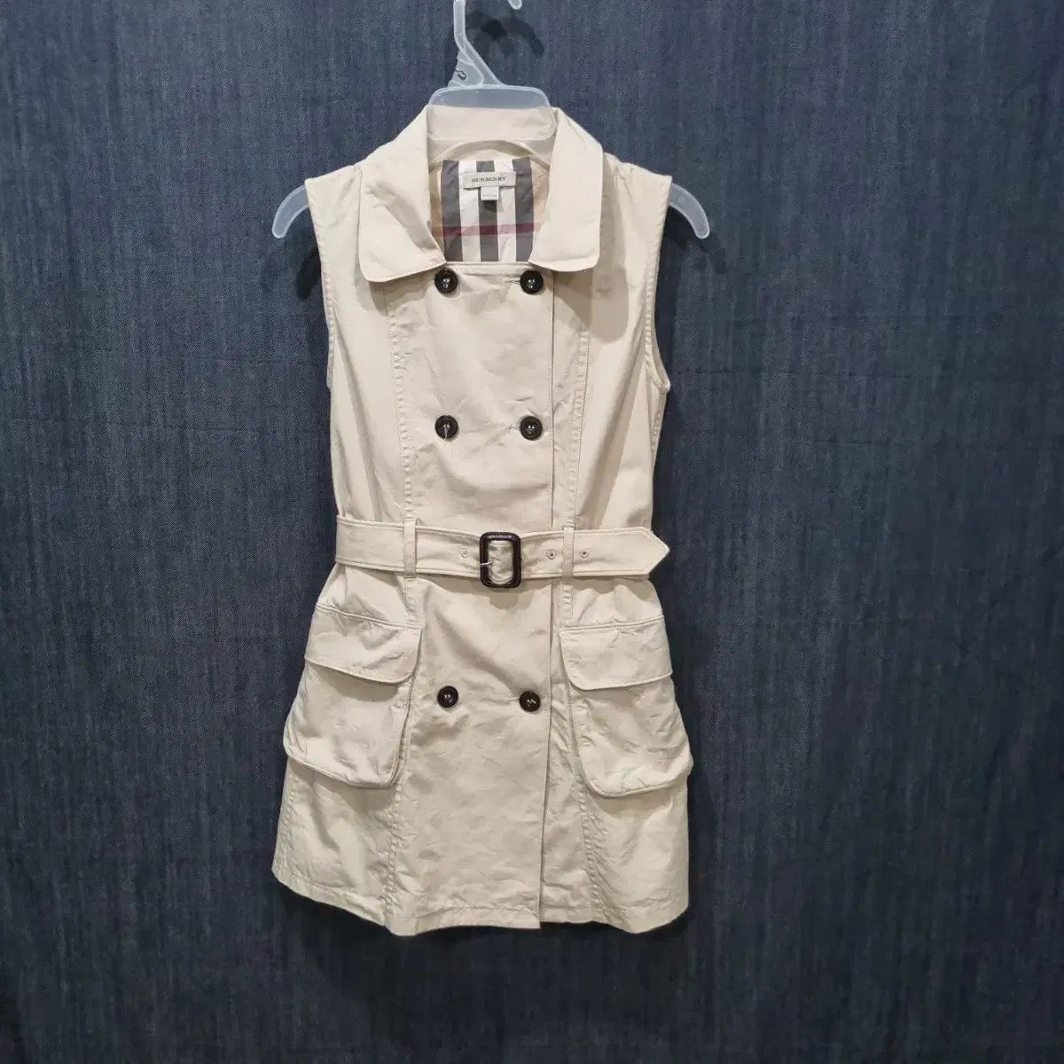 女子児童 10y 140 BURBERRY バーバリー 子供 トレンチ ワンピース 052702