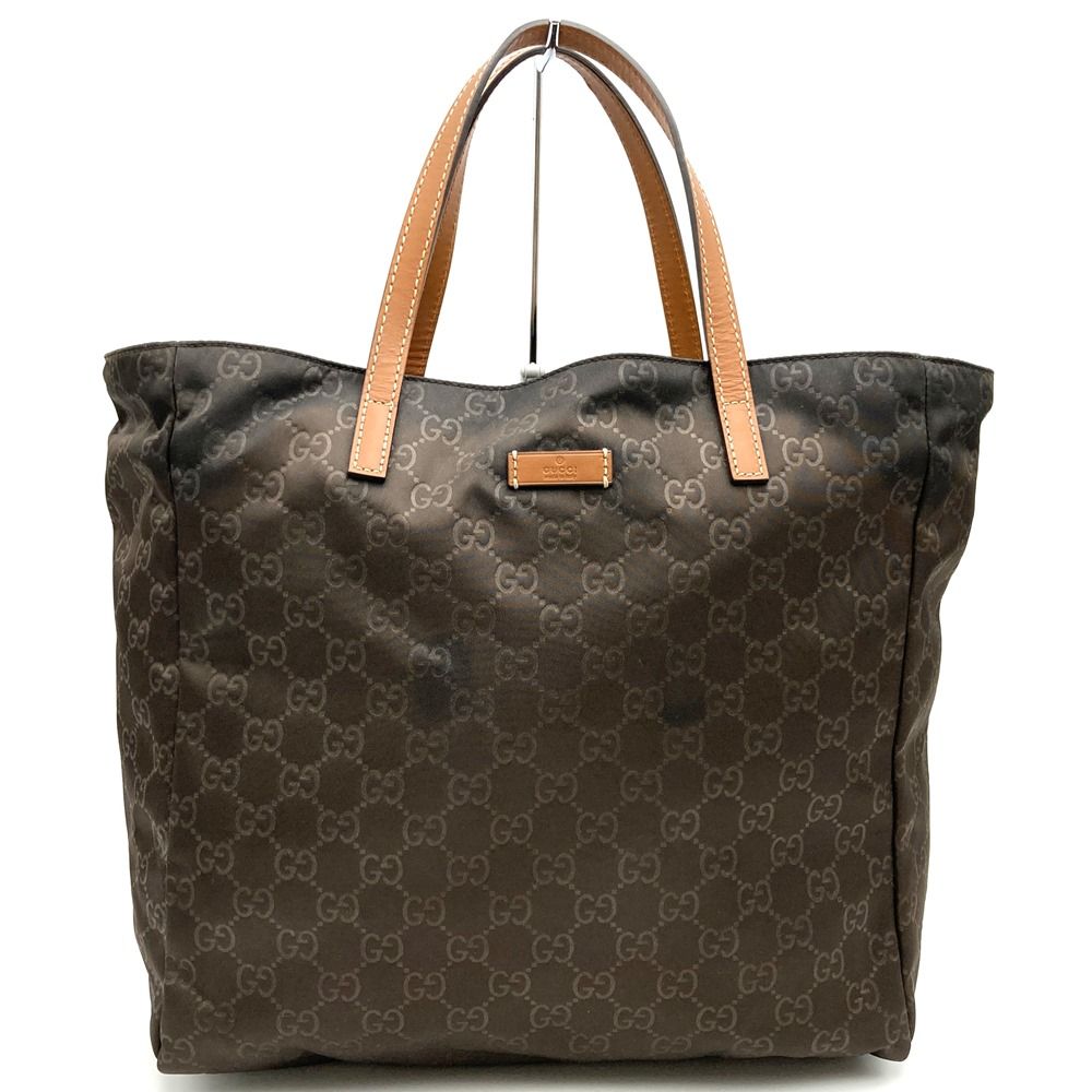 GUCCI ナイロン　トートバッグ　GG柄　エコバッグ　ブラウン　ロゴ 楽天市場】【新品】 グッチ トートバッグ ラージ GUCCI ロゴ