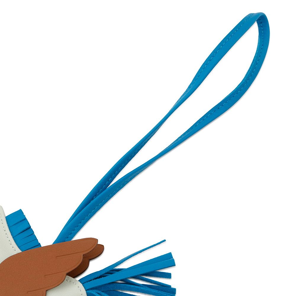 エルメス バッグチャーム ロデオPM ペガサス ヴェールフィズ|ゴールド|ブルーザンジバルラムスキン W刻印 NICORILABO_COM