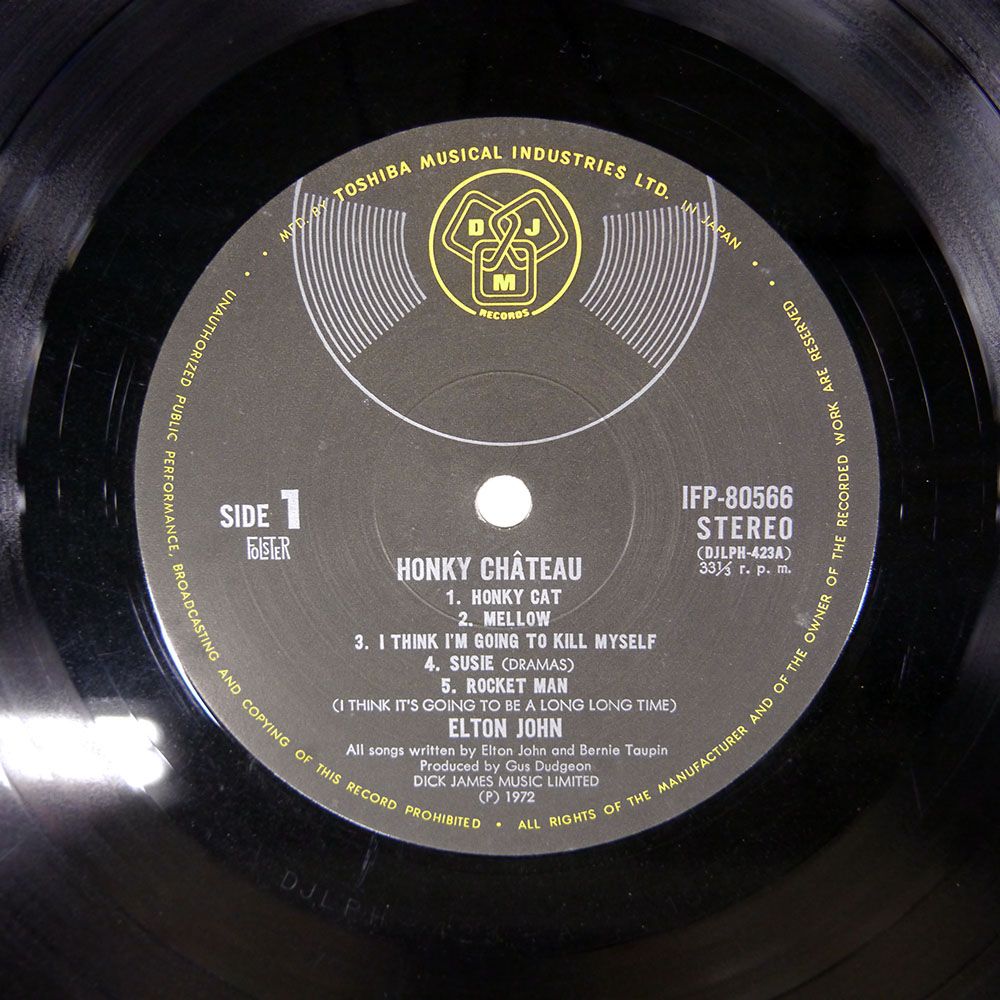 John & Jehn LPレコード 国内盤 ELTON JOHN/HONKY CHTEAU/DJM IFP80566 LP - メルカリ