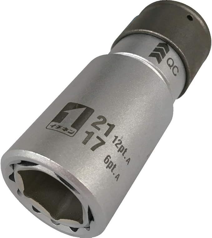 【在庫処分】イチネンアクセス MUST TOOL(マストツール) ソケット IM-4W1721O-612K QCソケット ダブル 17/21 6/12角 19821 差込角:12.7mm(4分)