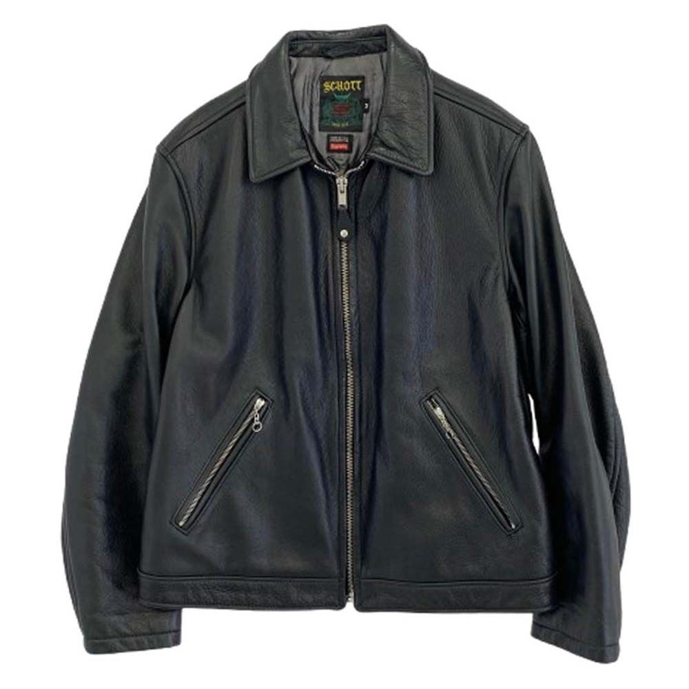 Supreme シュプリーム 17SS J20S7 USA製 Schott ショット leather work