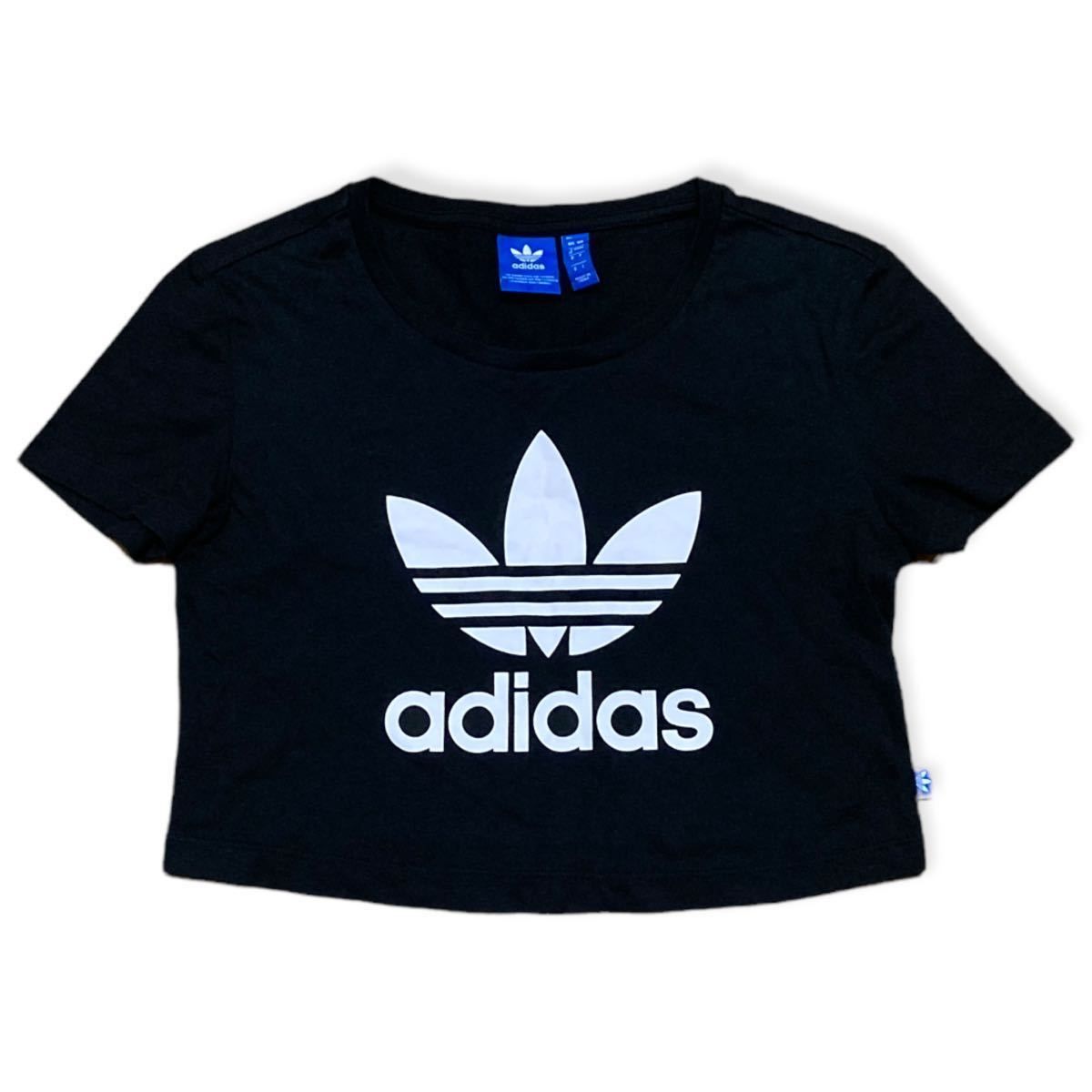 ☆美品 adidas アディダス へそ出し Tシャツ 半袖 トップス