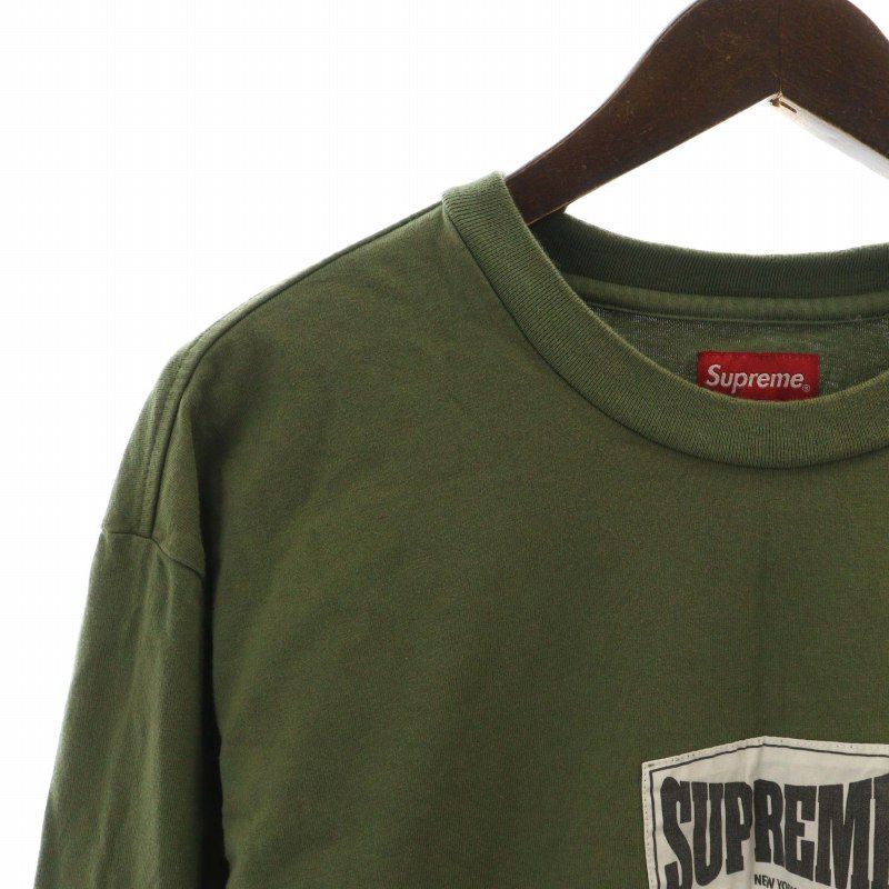 SUPREME シュプリーム★Woven Labelロゴ長袖Tシャツ シュプリーム SUPREME 20AW Woven Label L/S Tシャツ カットソー