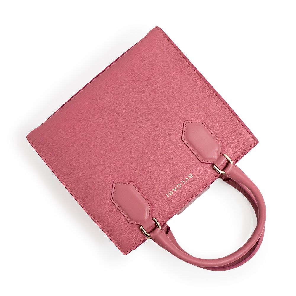 ブルガリ ロゴ トート スモール 2Way ショルダー ハンドバッグ 斜め  