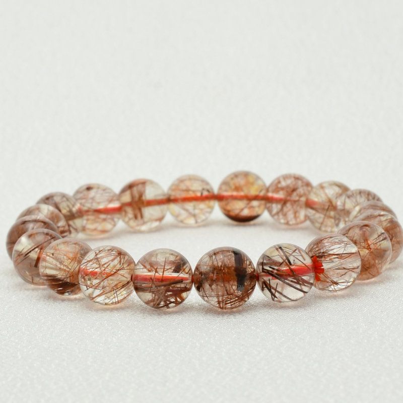 鮮やかな赤針が映える 9mm レッドルチルクォーツブレスレット 艶感 GHB92 魔除け 目標達成 良縁 自信 生命力 お守り 高品質 プレゼント 贈り物 水晶 25ｇ 浄化発送 メンズ レディース ギフト 京海堂 天然石の卸 京の蔵 NEXPOTALLINN_EU