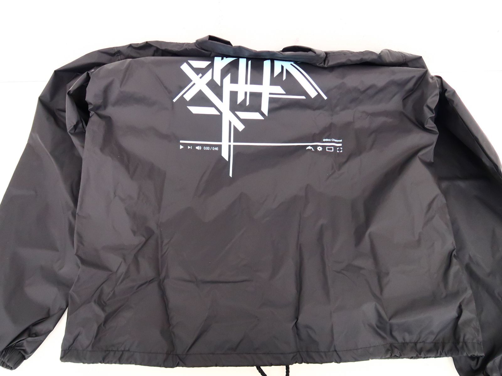 シロ 42×VTuber 電脳少女シロ コーチジャケット ブラック XLサイズ