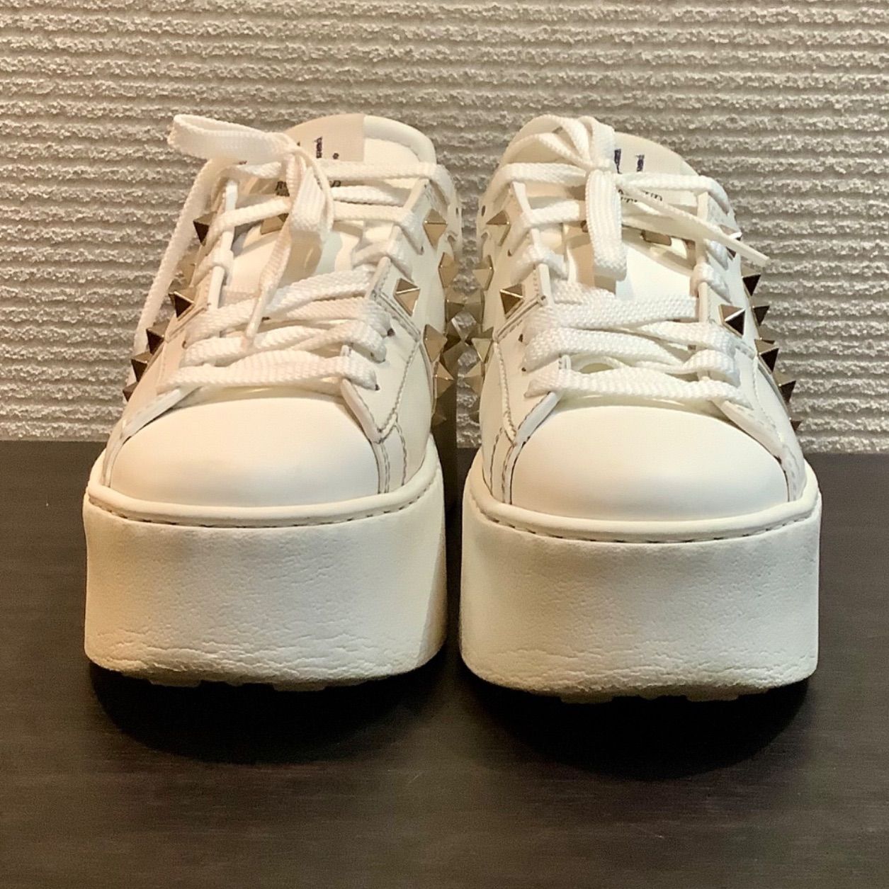 VALENTINO 23cm ホワイト 厚底スニーカー