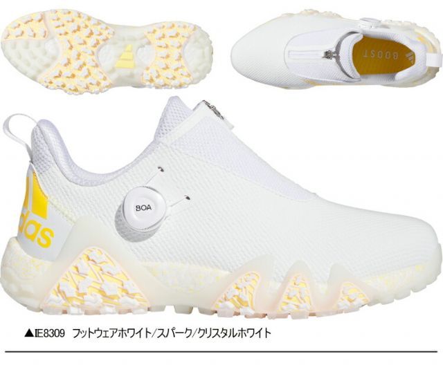 アディダスコードカオス22 ボアスパイクレス メンズ ゴルフシューズ