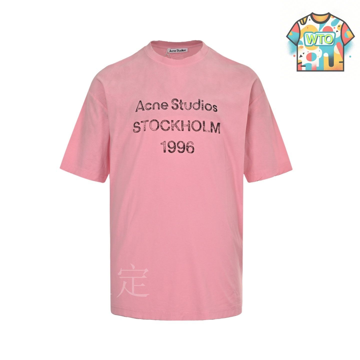 今日特価】Acne Studios 24SS Gradient Faded 1996 Logo Tee