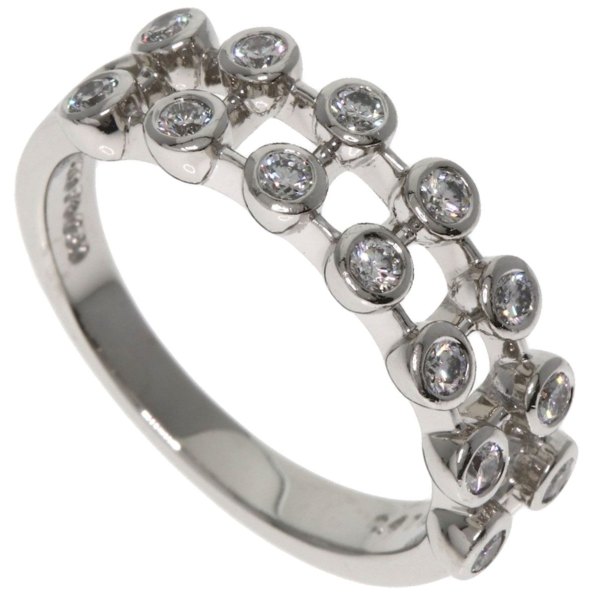 ミキモトダイヤモンドリング　pt950 中石0.53ct SAHKO様分 MIKIMOTO 【ミキモト】Pt950ダイヤモンドリング (NO.48091