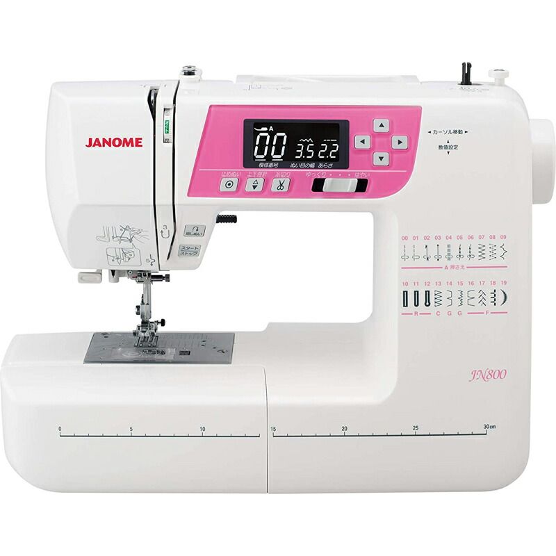 ジャノメ JANOME コンピューターミシン ピンク JN800 ジャノメミシン - メルカリ