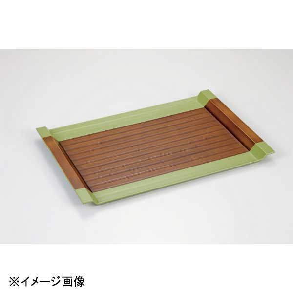 【新品】若泉漆器 極耐熱白山盆 栃刷毛目 オリーブ艶消NS 尺2寸 B-35-32