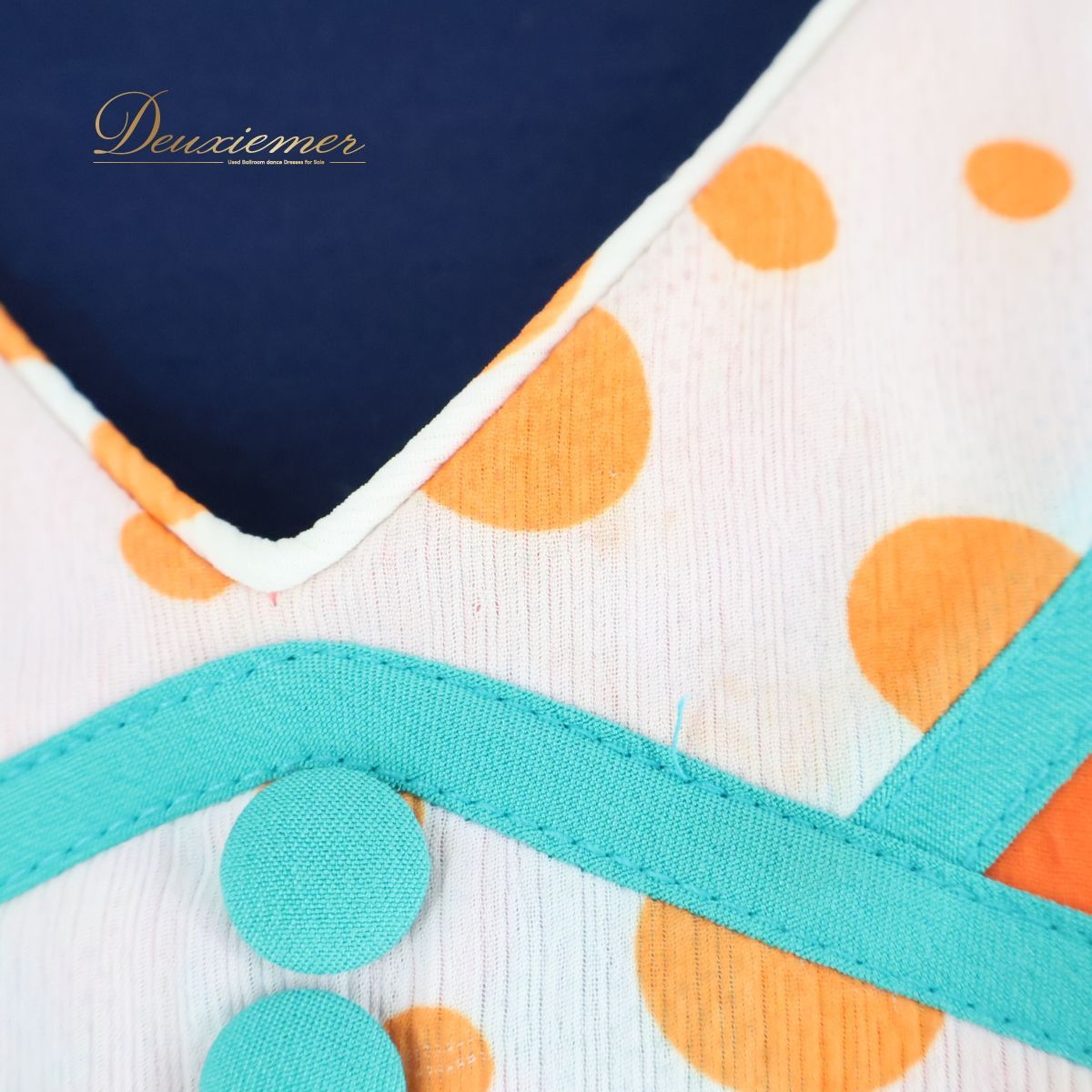 ソニアジョーンズ　セミオーダー　フラメンコドレス 水玉模様 オレンジ フラメンコ衣装】オレンジ SONIA JOHNES ソニアジョーンズ ワンピース