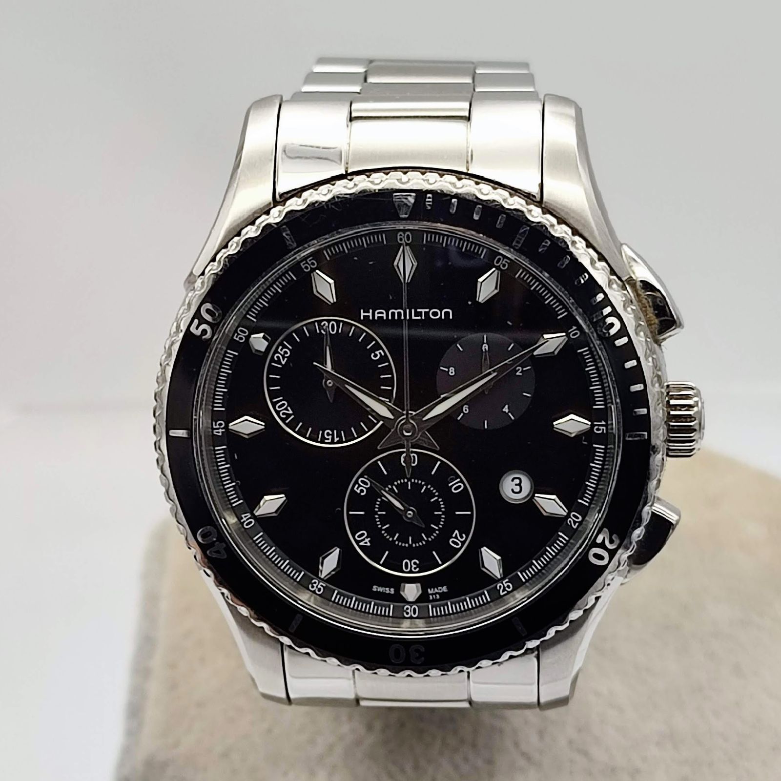 ハミルトン　腕時計　ジャズマスター H375120 クロノグラフ HAMILTON H375120 ジャズマスター シービュー クロノ - メルカリ