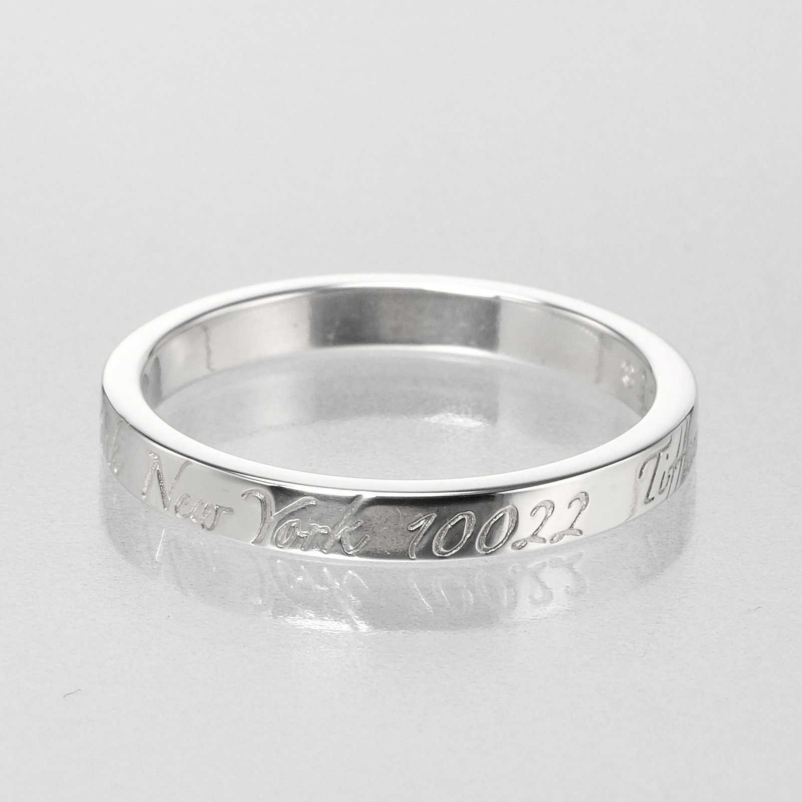 極美品 ティファニー ノーツ リング 17.5号 シルバー925 TIFFANY&Co.】ティファニー ノーツ シルバー925 17.5号 レディース