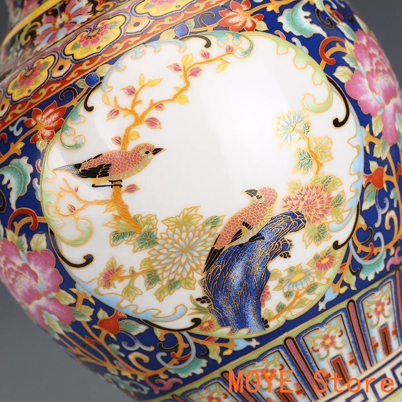 景徳鎮 花瓶 乾隆官窯浄瓶 装飾品工芸品 美術品 置物 - メルカリ