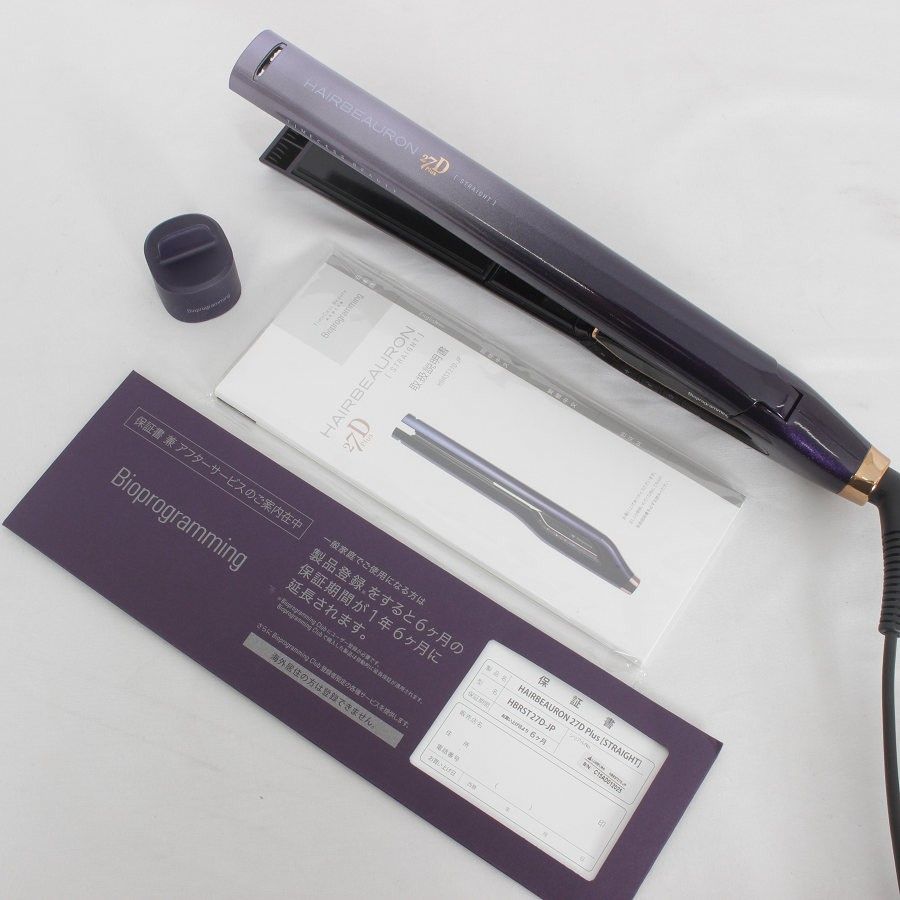 HAIRBEAURON 27D ストレートヘアアイロン パープル HAIRBEAURON 27D ストレートヘアアイロン パープル