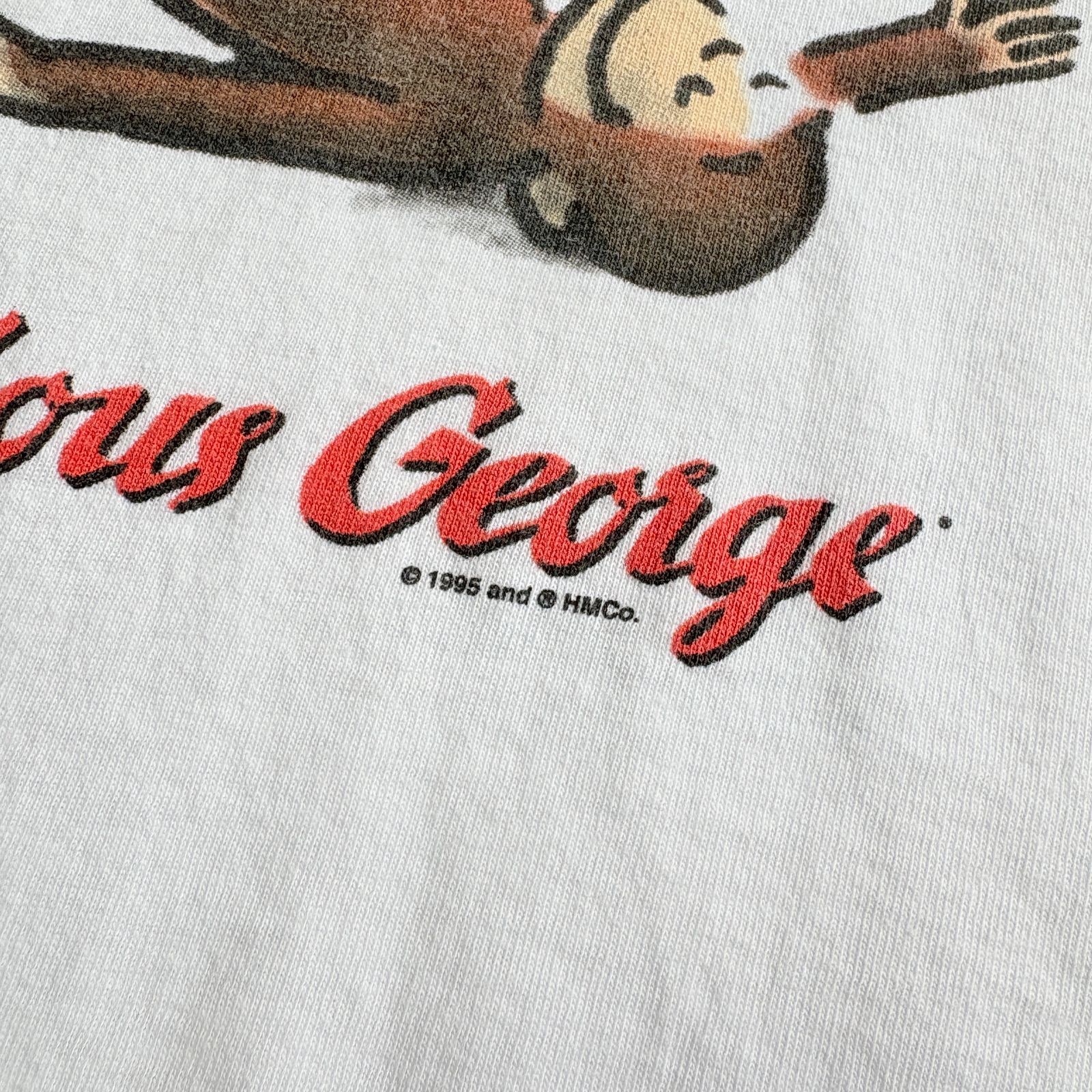 90s Curious George Printed T-shirt 【ether】 おさるのジョージ TEE