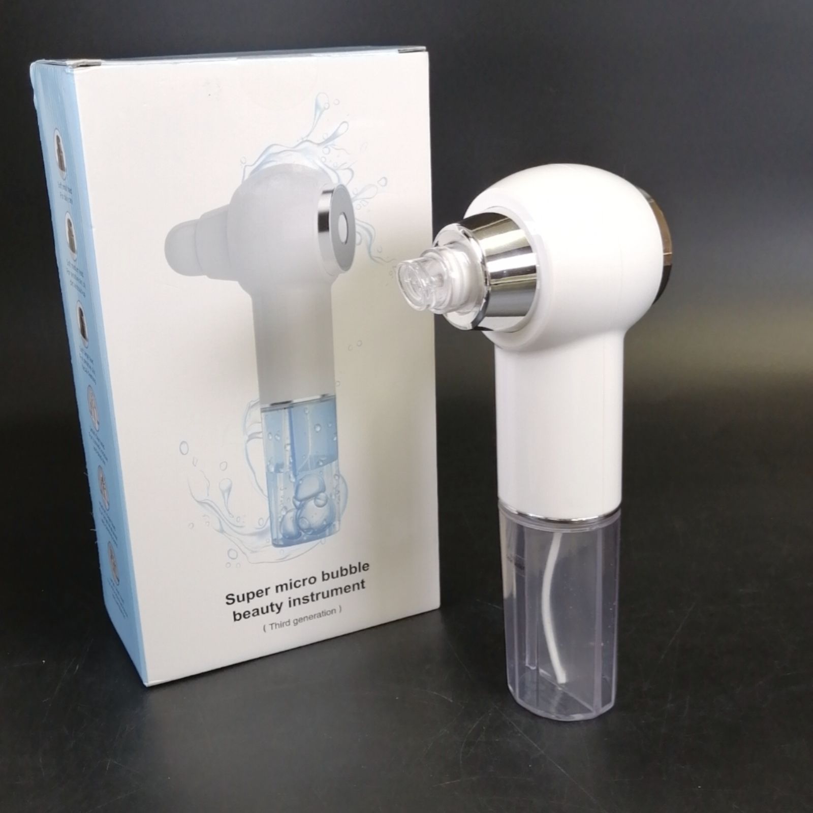 美顔器 美容液対応 真空吸引技術 毛穴吸引器 6種類吸引 水流式 【公式